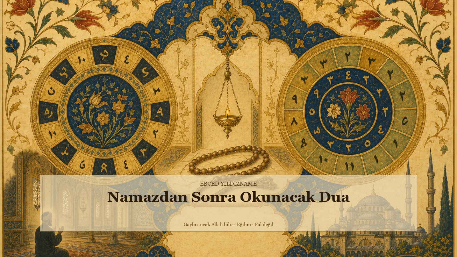 Namazdan Sonra Okunacak Dua — Ebced Yıldızname özgün kapak