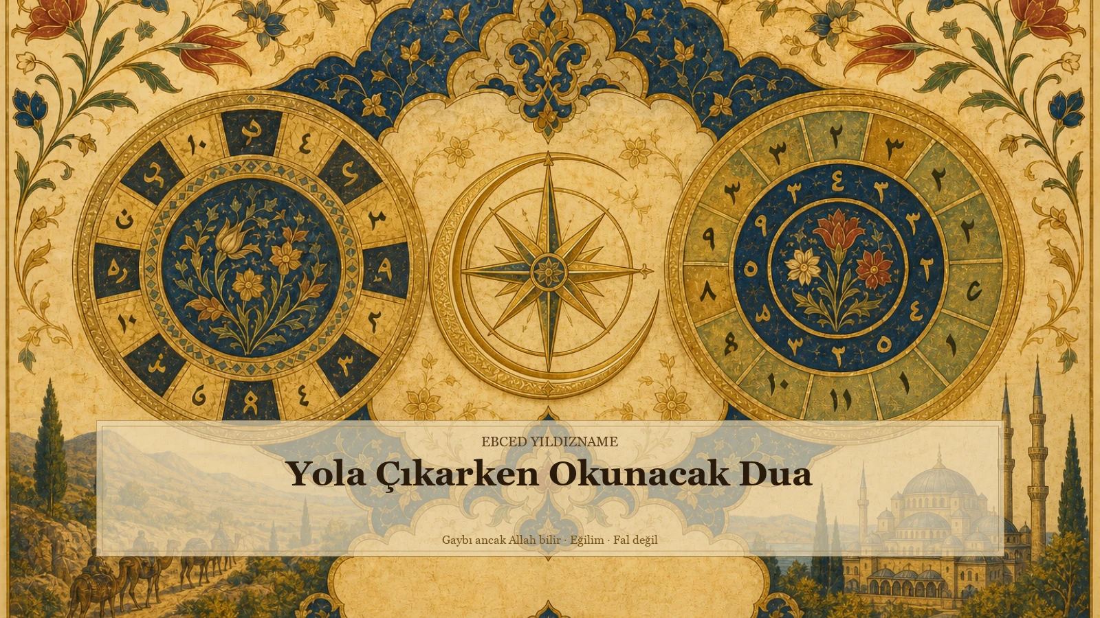 Yola Çıkarken Okunacak Dua — Ebced Yıldızname özgün kapak