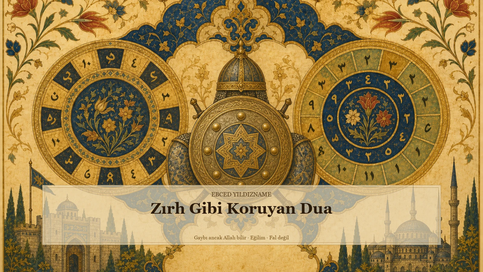 Zırh Gibi Koruyan Dua — Ebced Yıldızname özgün kapak