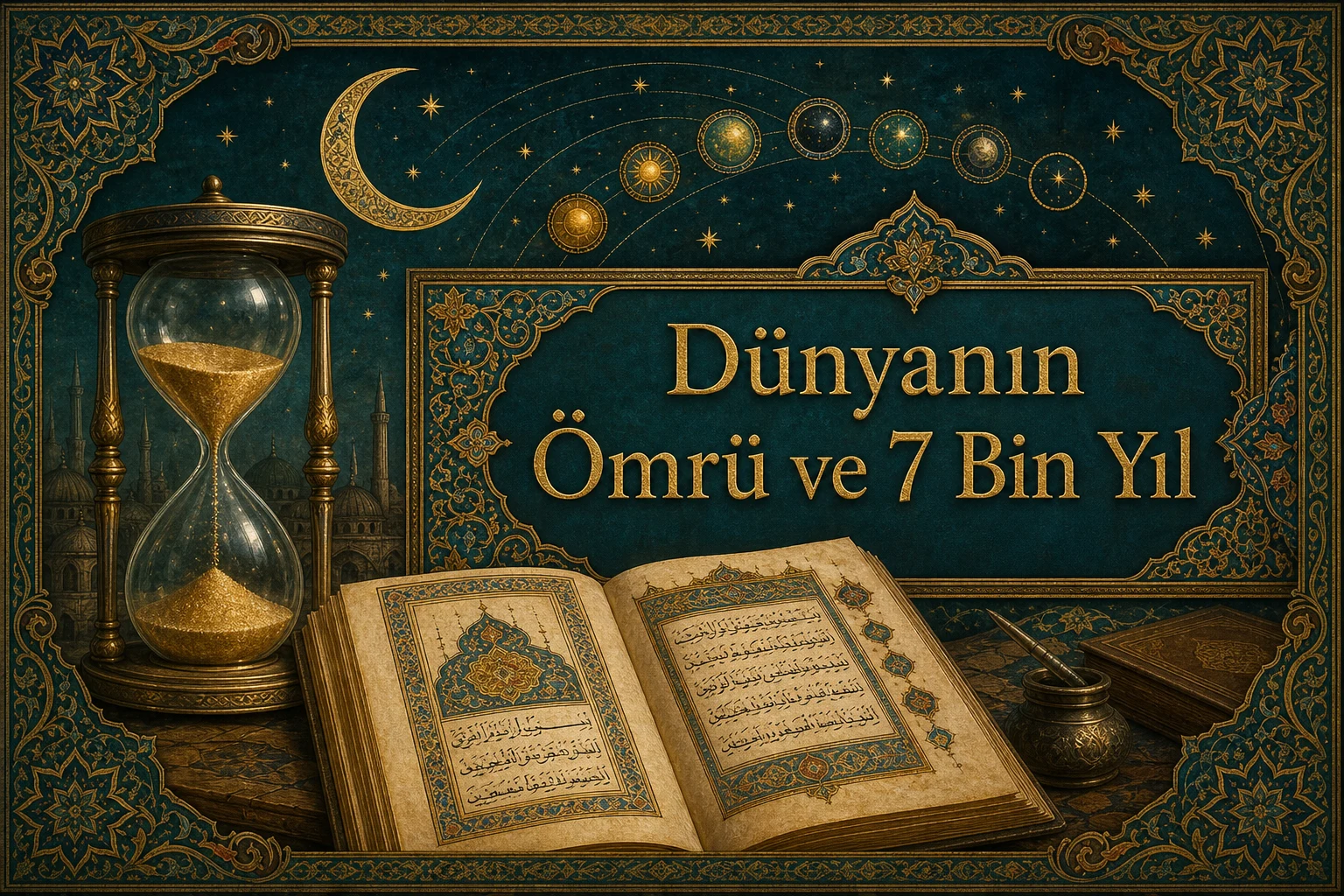 Dünyanın ömrünün 7 bin yıl olması — klasik İslamî kaynaklar, ebced ve gayb sınırı kapak görseli