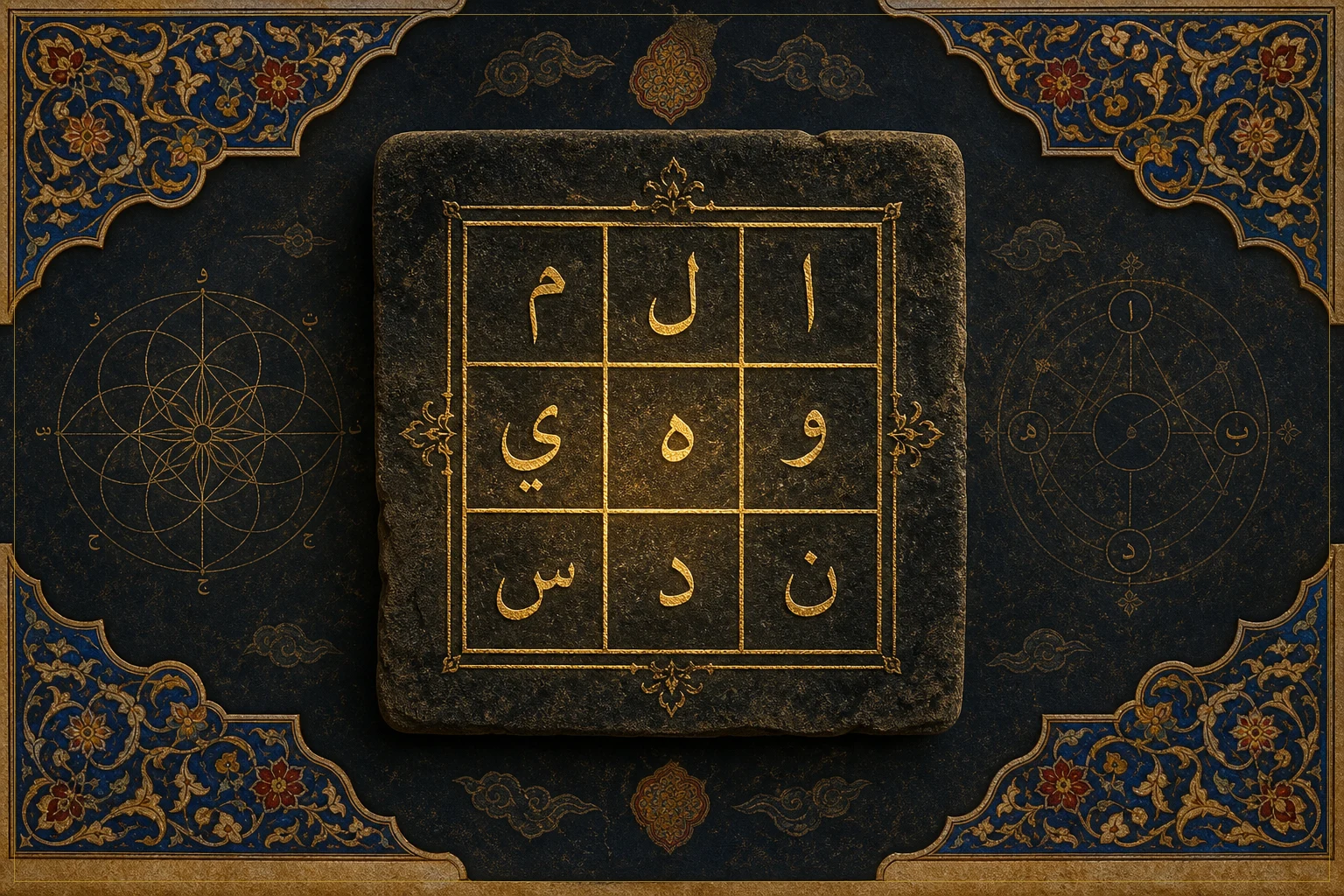 Ebced hesabı hangi kültürden gelir — vefk ve harf-sayı geometrisi, Osmanlı tezhip üslubu