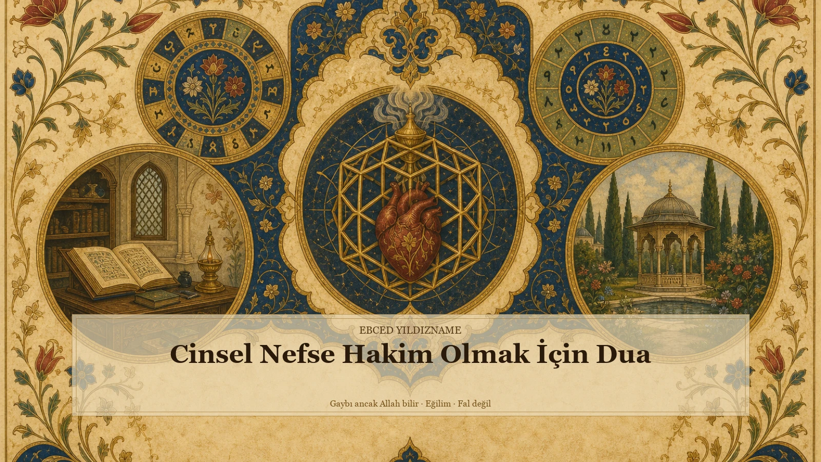 Cinsel Nefse Hakim Olmak İçin Dua — Ebced Yıldızname özgün kapak