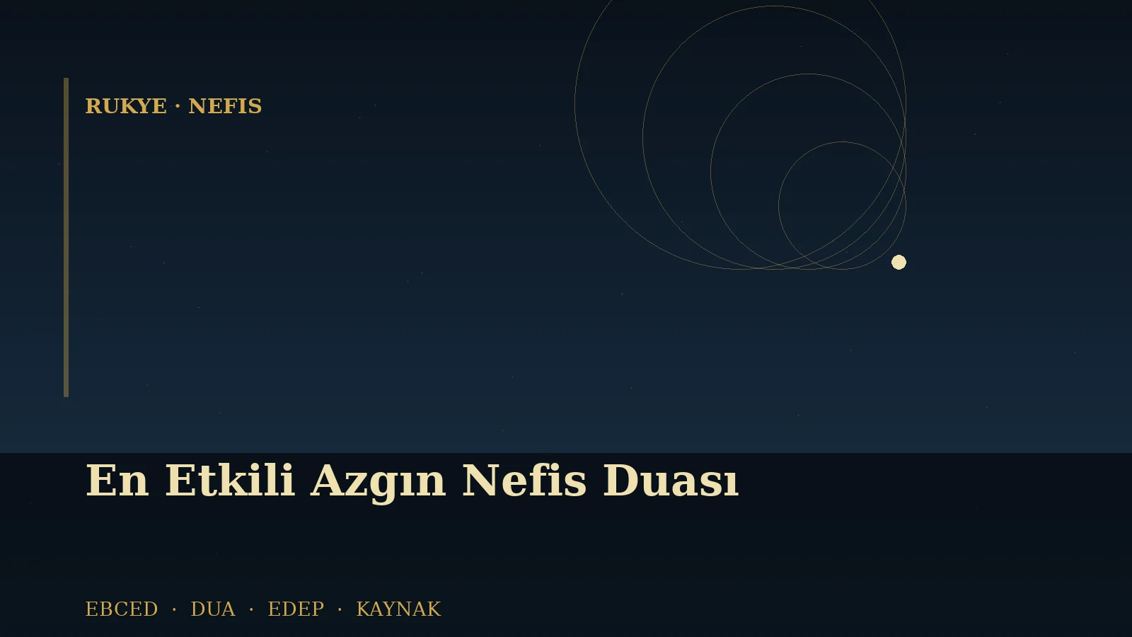 En Etkili Azgın Nefis Duası — Ebced Yıldızname özgün kapak