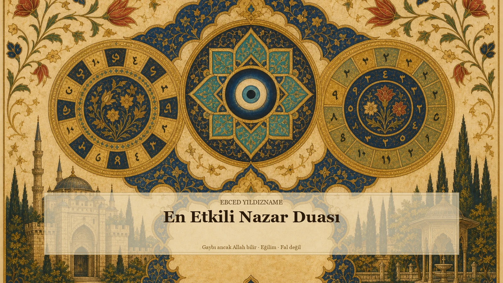 En Etkili Nazar Duası — Ebced Yıldızname özgün kapak