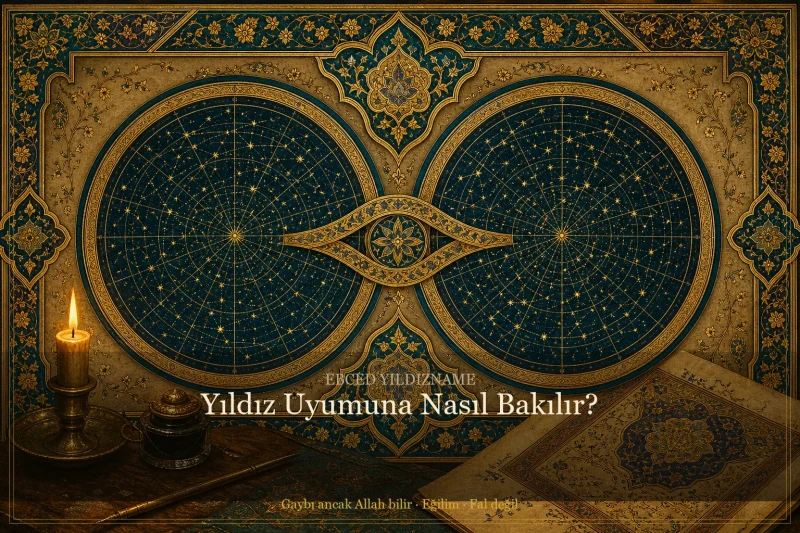 Yıldız Uyumuna Nasıl Bakılır? — Osmanlı tezhip üslubunda kapak görseli