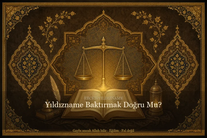 Yıldızname Baktırmak Doğru Mu? — Osmanlı tezhip üslubunda kapak görseli