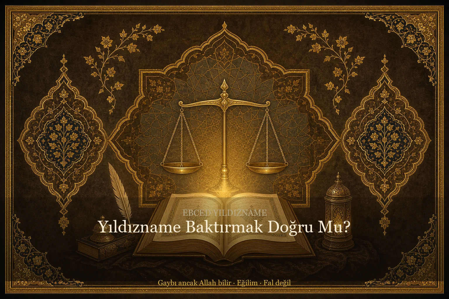 Yıldızname Baktırmak Doğru Mu? — Osmanlı tezhip üslubunda kapak görseli