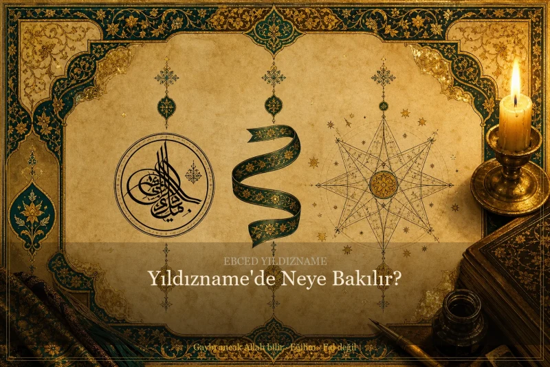 Yıldızname'de Neye Bakılır? — Osmanlı tezhip üslubunda kapak görseli