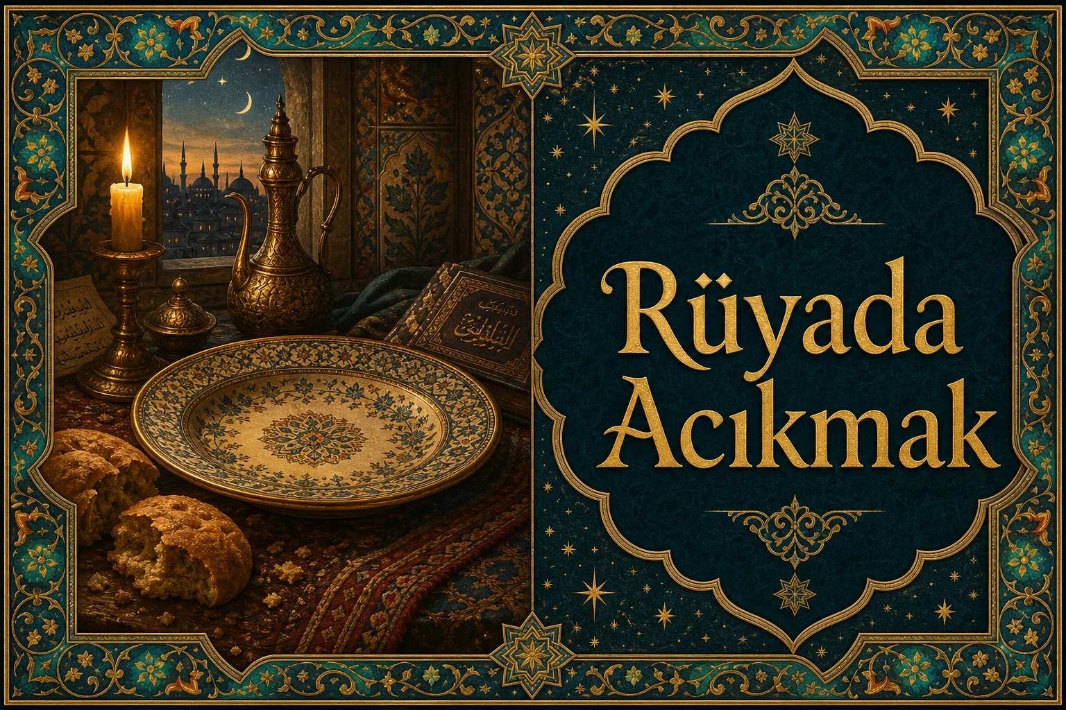 Rüyada Acıkmak — Osmanlı yıldızname estetiğinde tezhipli minyatür kapak