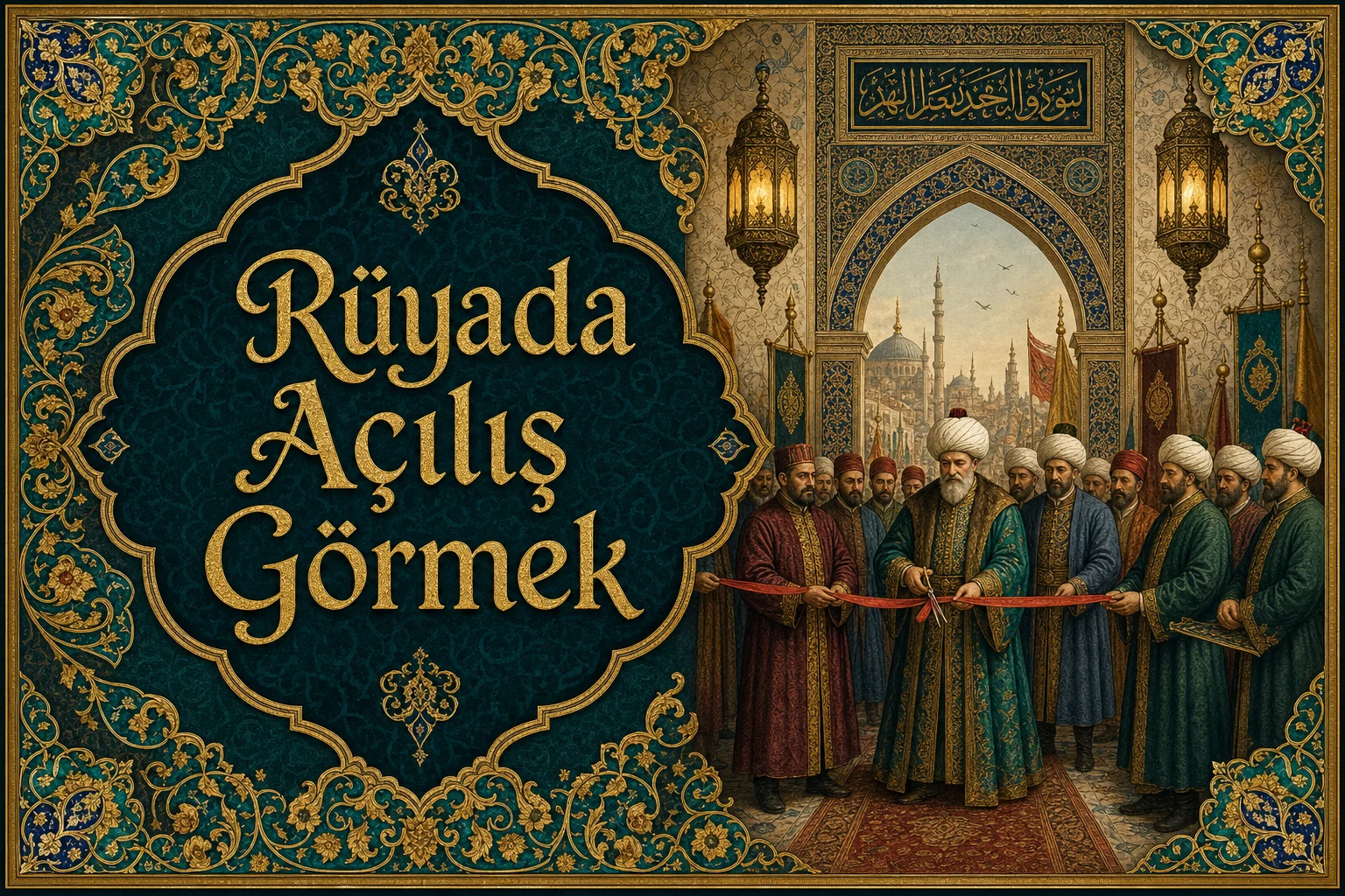 Rüyada Açılış Görmek — Osmanlı yıldızname estetiğinde tezhipli minyatür kapak
