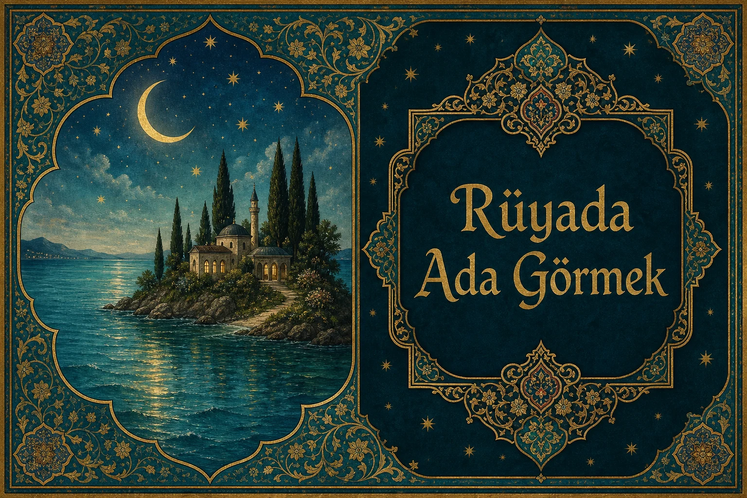 Rüyada Ada Görmek — Osmanlı yıldızname estetiğinde tezhipli minyatür kapak