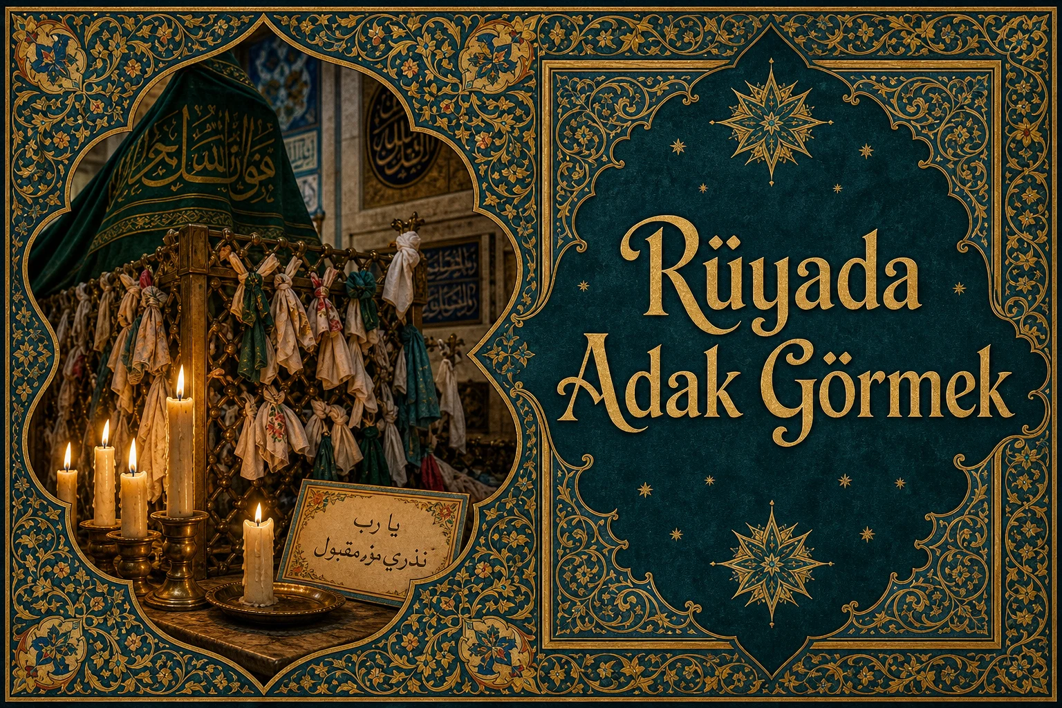 Rüyada Adak Görmek — Osmanlı yıldızname estetiğinde tezhipli minyatür kapak
