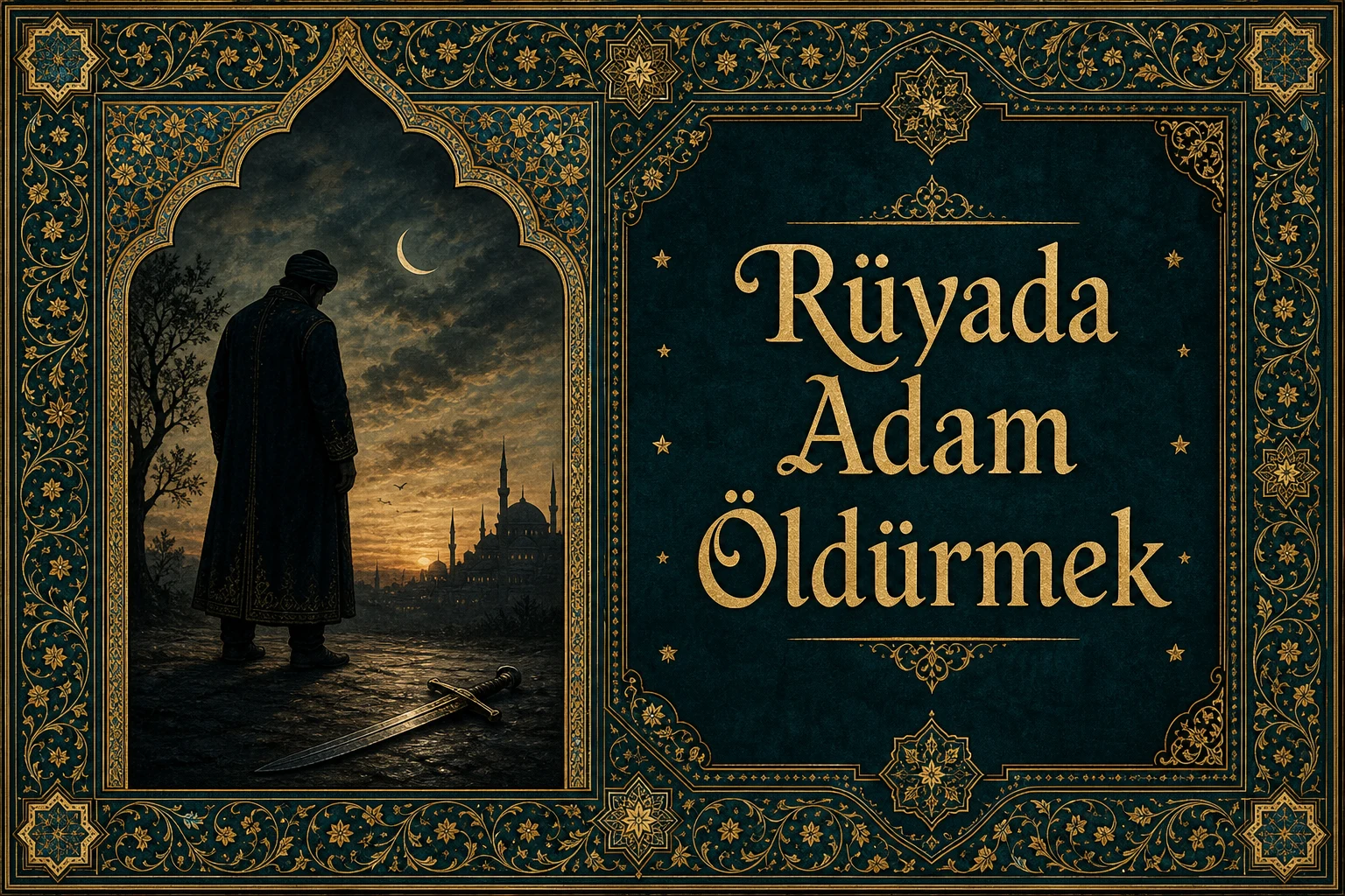 Rüyada Adam Öldürmek — Osmanlı yıldızname estetiğinde tezhipli minyatür kapak