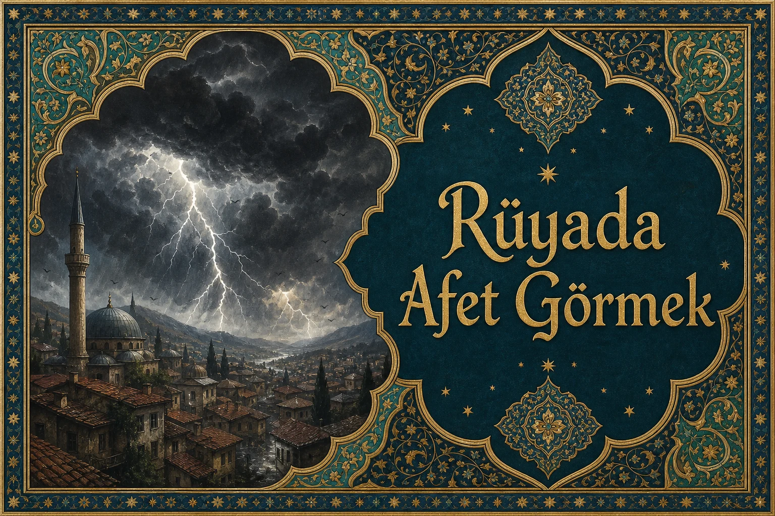 Rüyada Afet Görmek — Osmanlı yıldızname estetiğinde tezhipli minyatür kapak