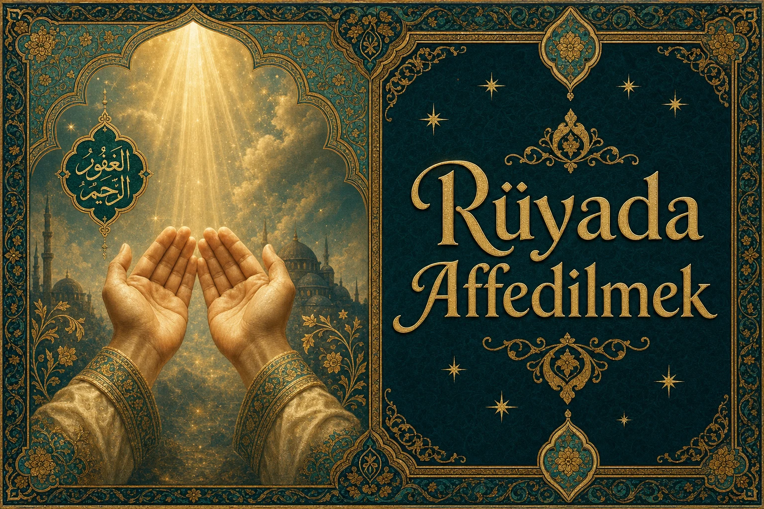 Rüyada Affedilmek — Osmanlı yıldızname estetiğinde tezhipli minyatür kapak