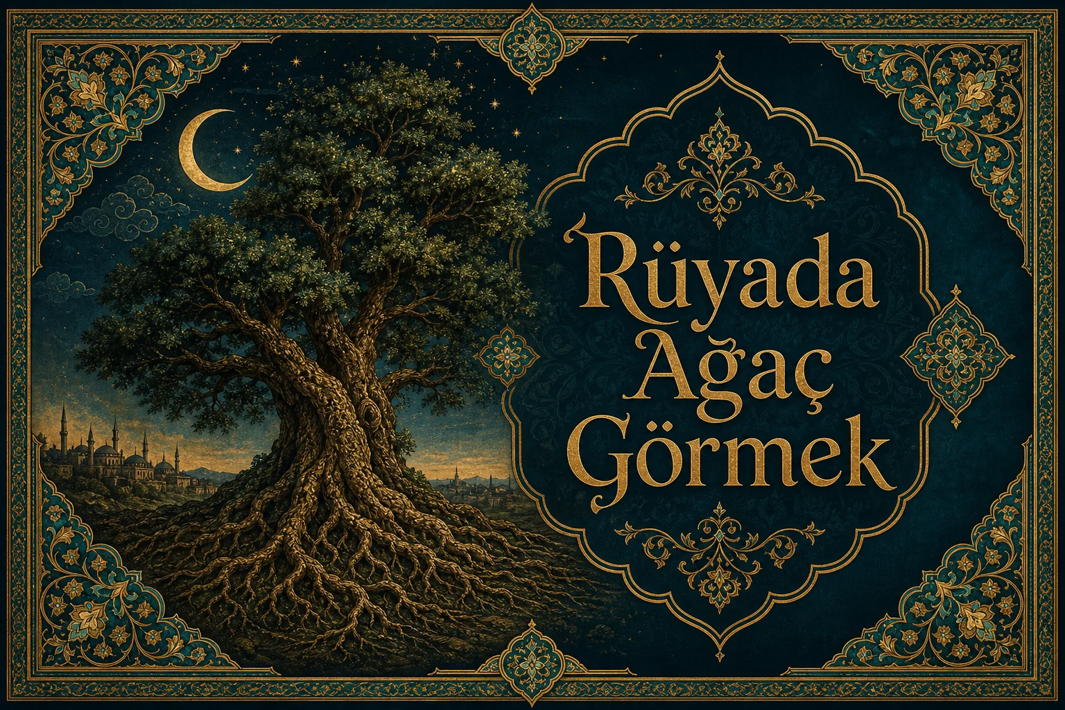 Rüyada Ağaç Görmek — Osmanlı yıldızname estetiğinde tezhipli minyatür kapak