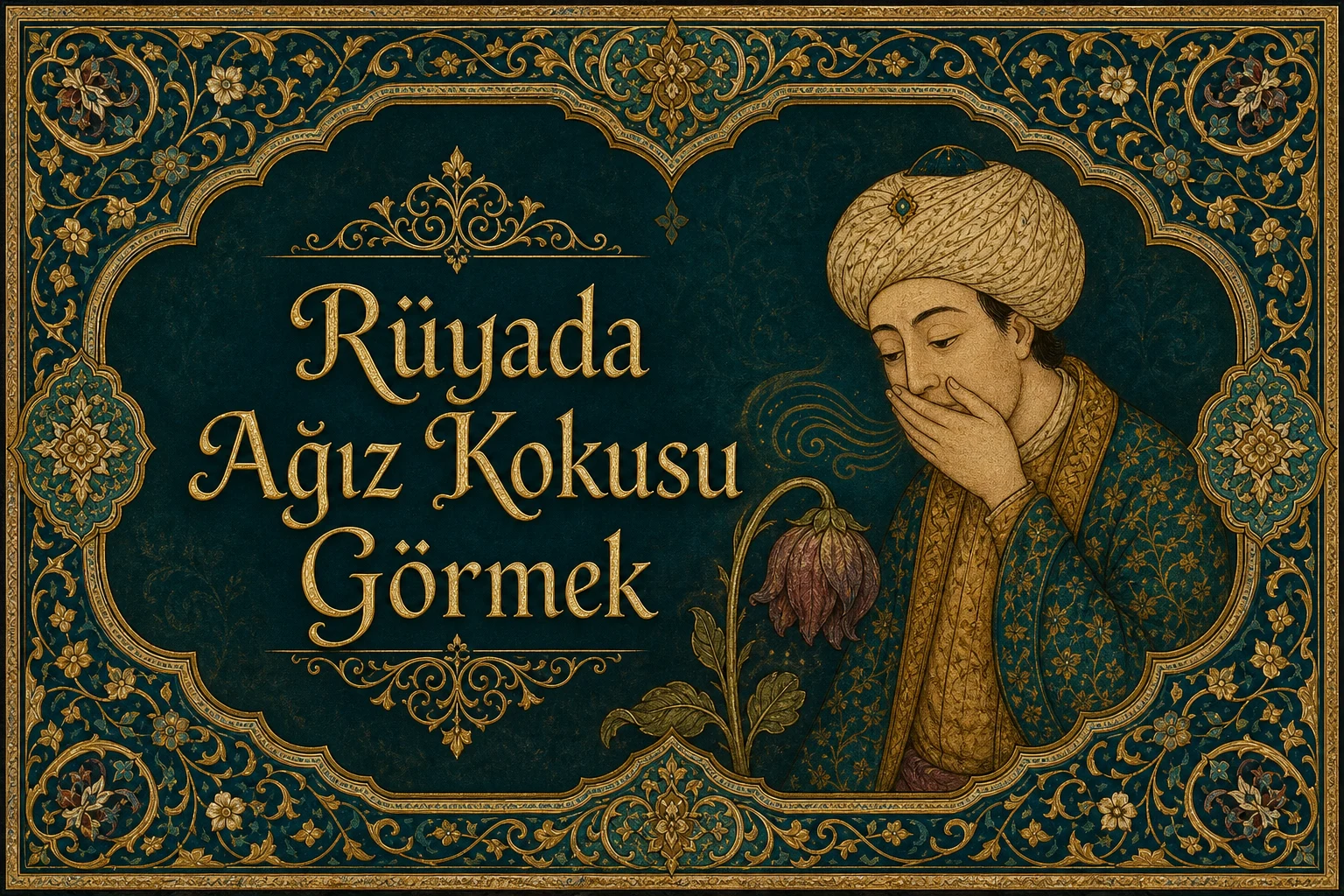 Rüyada Ağız Kokusu Görmek — Osmanlı yıldızname estetiğinde tezhipli minyatür kapak