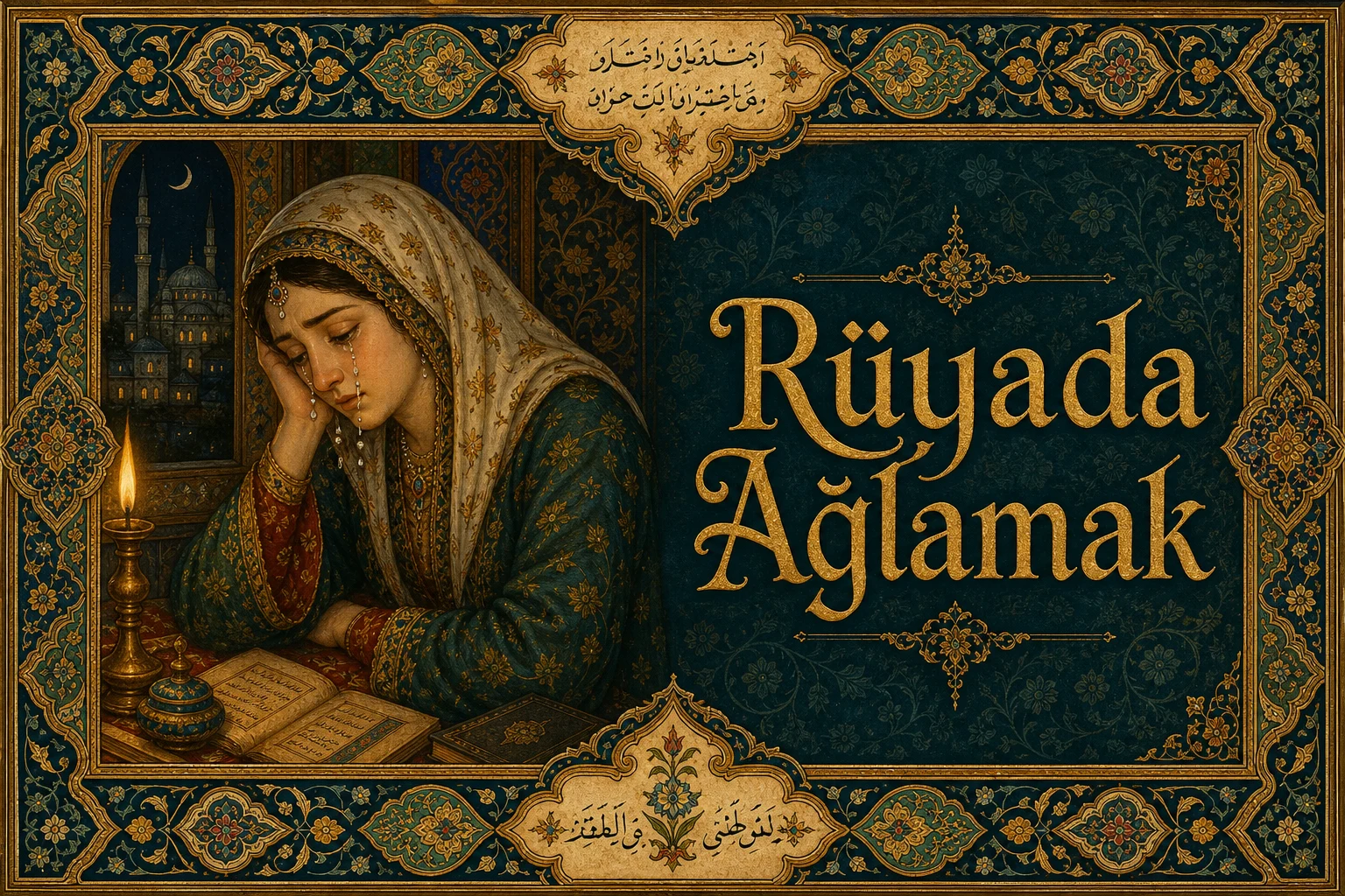 Rüyada Ağlamak — Osmanlı yıldızname estetiğinde tezhipli minyatür kapak