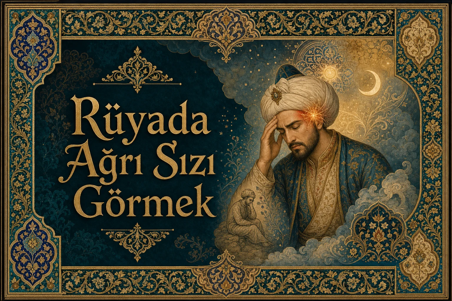 Rüyada Ağrı Sızı Görmek — Osmanlı yıldızname estetiğinde tezhipli minyatür kapak