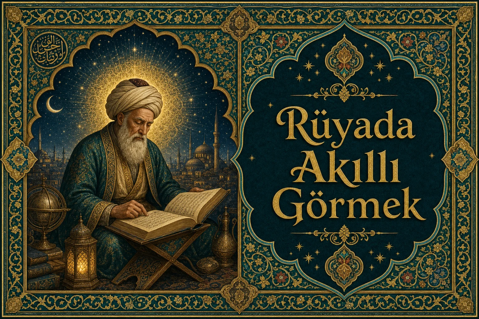 Rüyada Akıllı Görmek — Osmanlı yıldızname estetiğinde tezhipli minyatür kapak