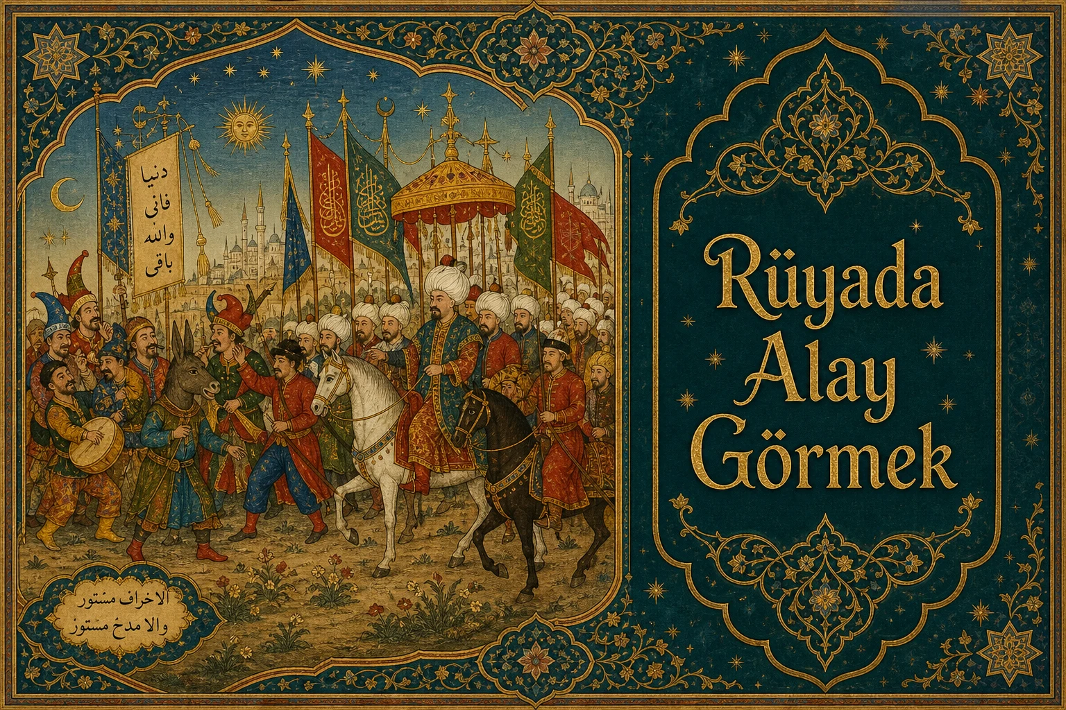 Rüyada Alay Görmek — Osmanlı yıldızname estetiğinde tezhipli minyatür kapak