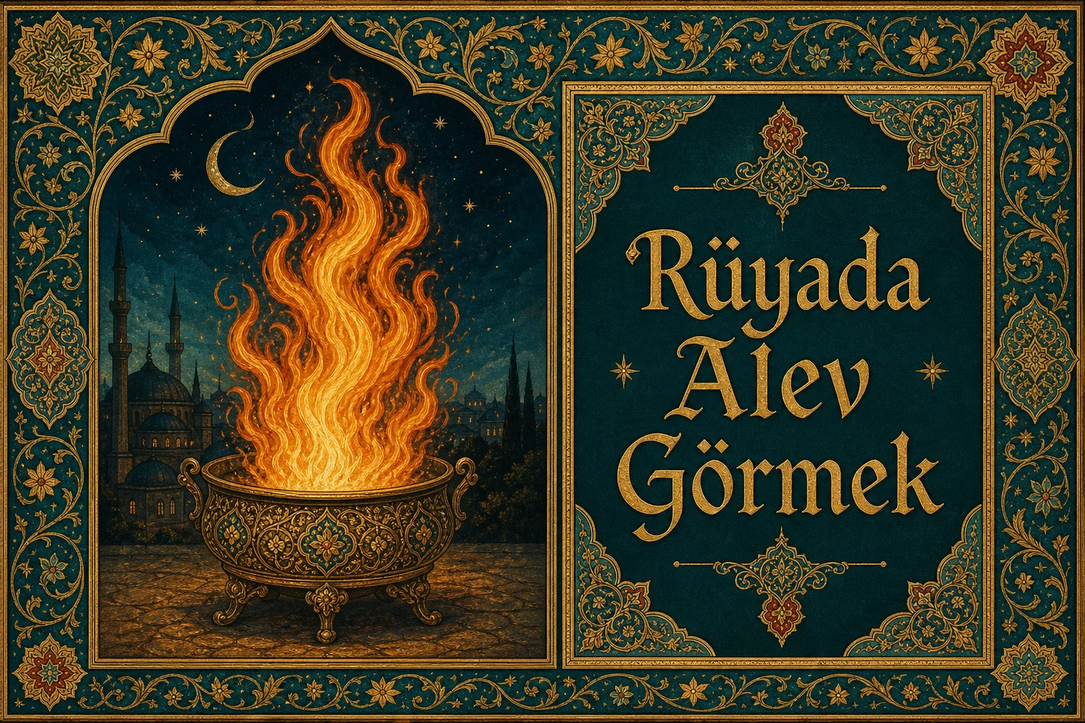 Rüyada Alev Görmek — Osmanlı yıldızname estetiğinde tezhipli minyatür kapak