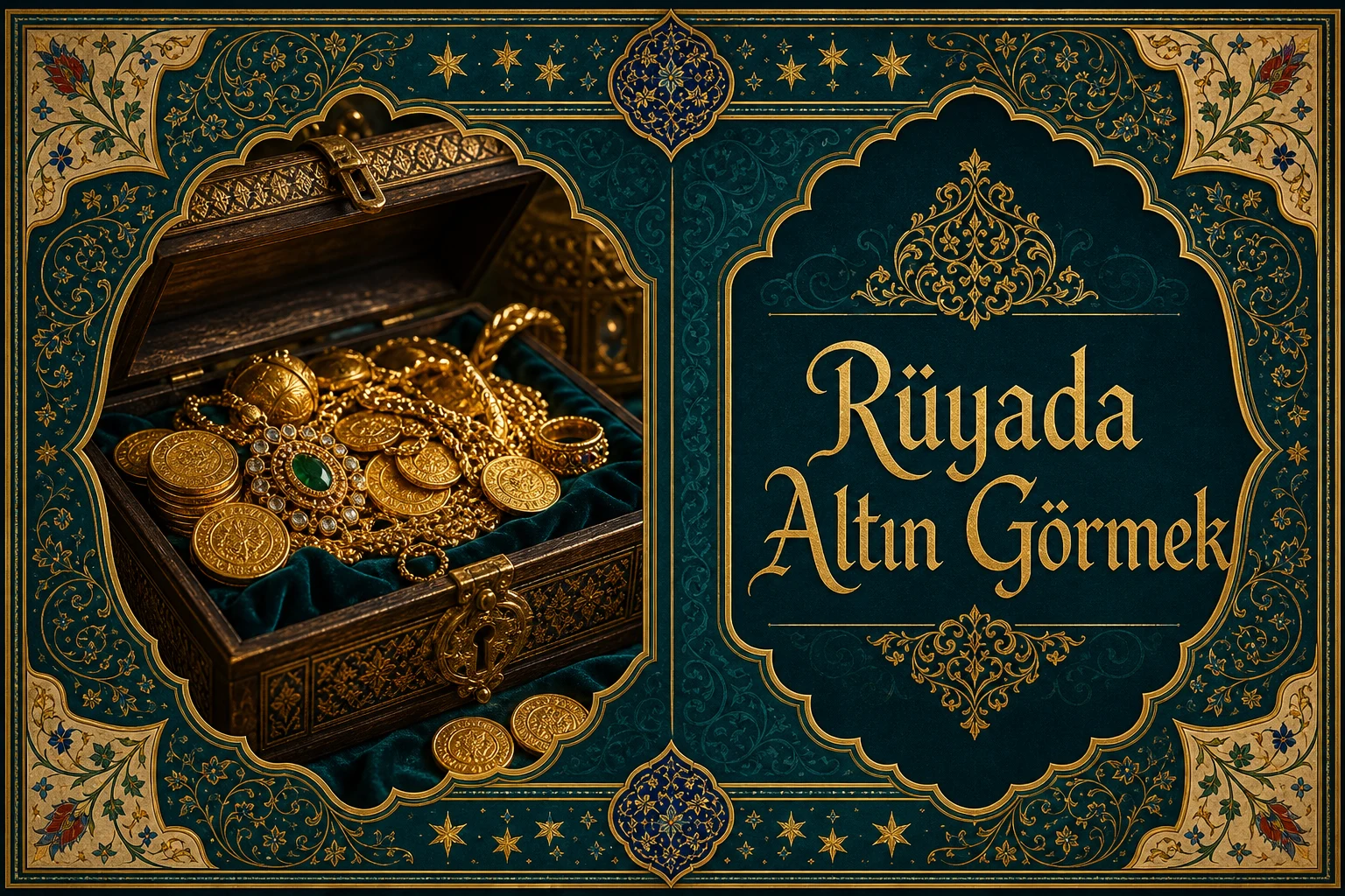 Rüyada Altın Görmek — Osmanlı yıldızname estetiğinde tezhipli minyatür kapak