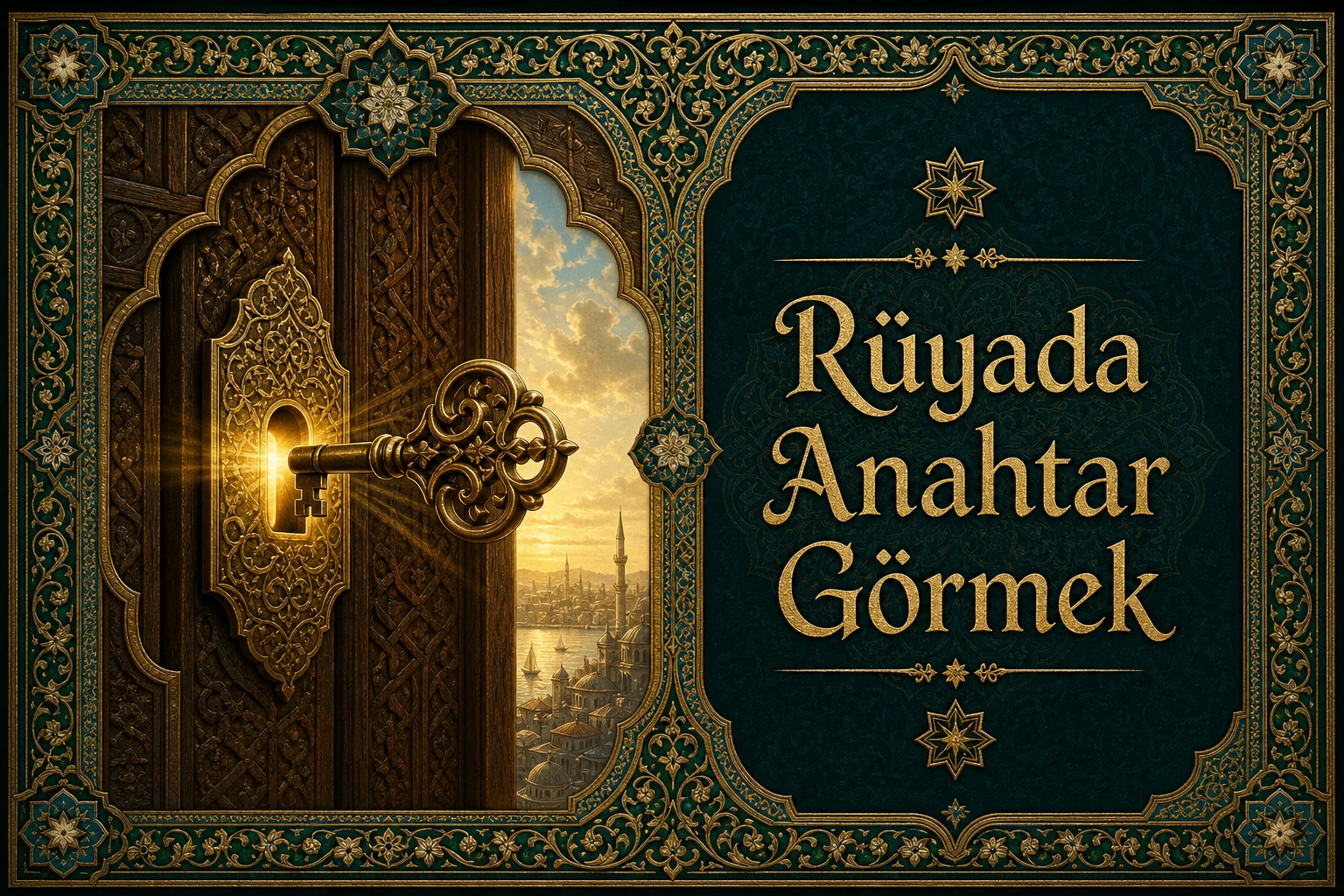 Rüyada Anahtar Görmek — Osmanlı yıldızname estetiğinde tezhipli minyatür kapak
