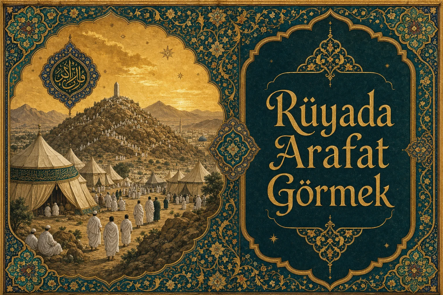 Rüyada Arafat Görmek — Osmanlı yıldızname estetiğinde tezhipli minyatür kapak