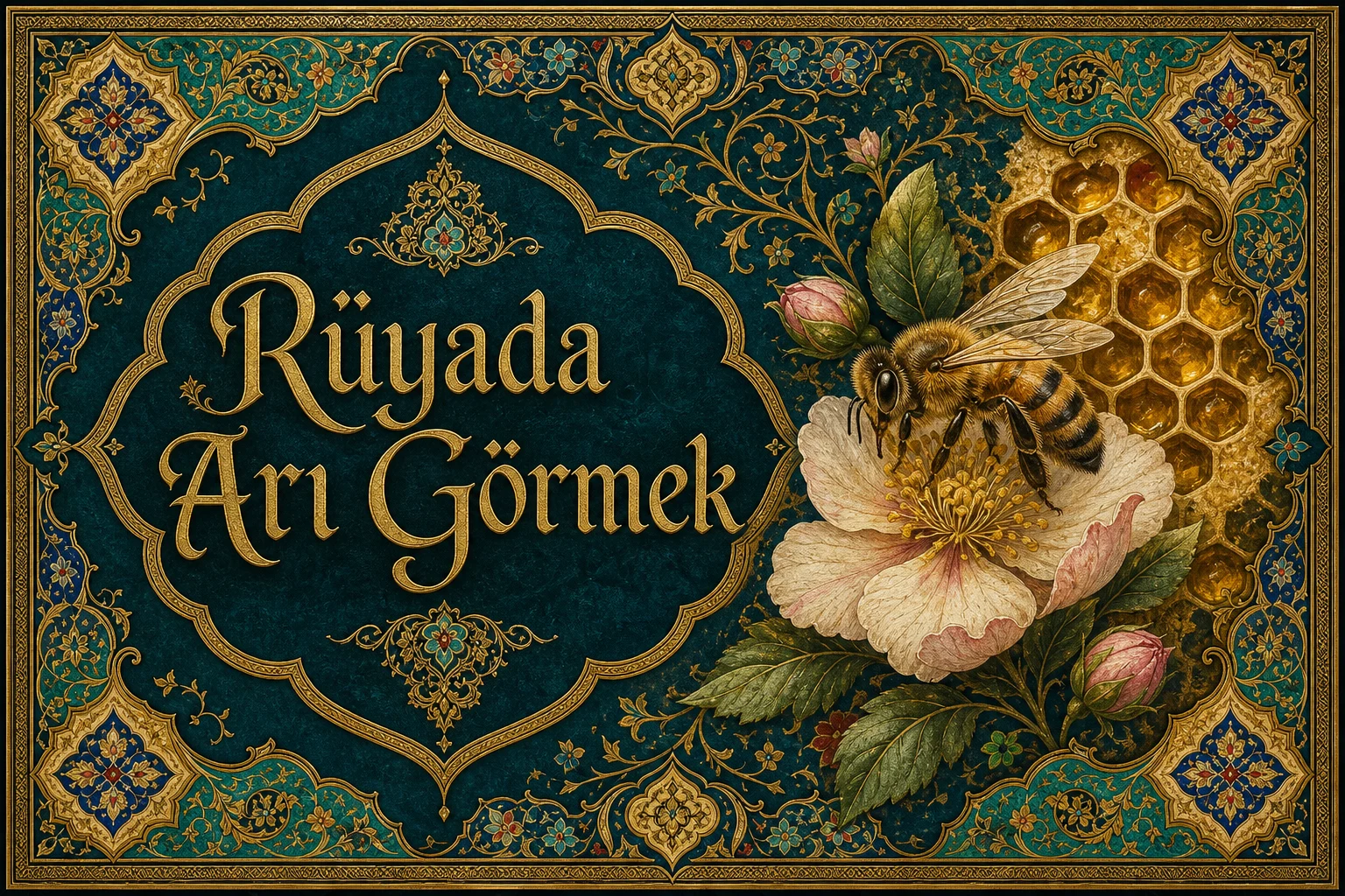 Rüyada Arı Görmek — Osmanlı yıldızname estetiğinde tezhipli minyatür kapak