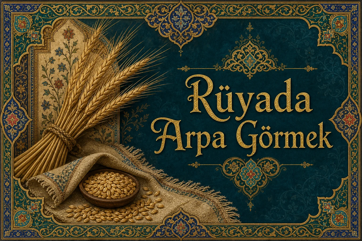 Rüyada Arpa Görmek — Osmanlı yıldızname estetiğinde tezhipli minyatür kapak