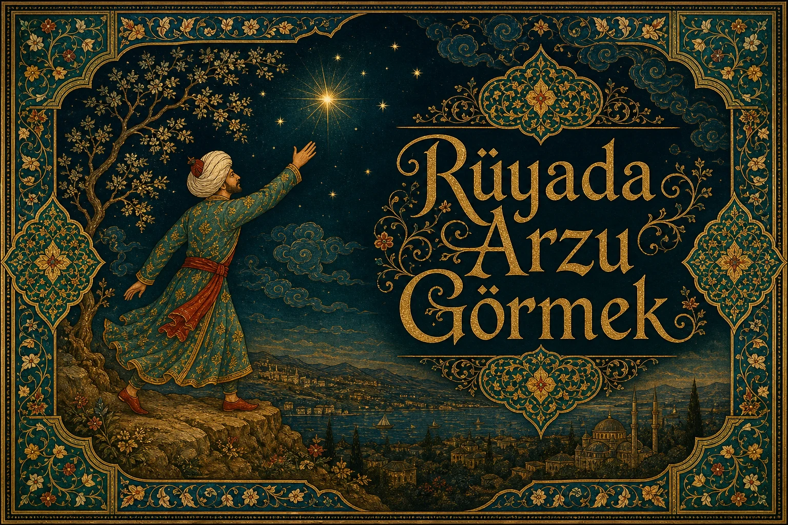 Rüyada Arzu Görmek — Osmanlı yıldızname estetiğinde tezhipli minyatür kapak