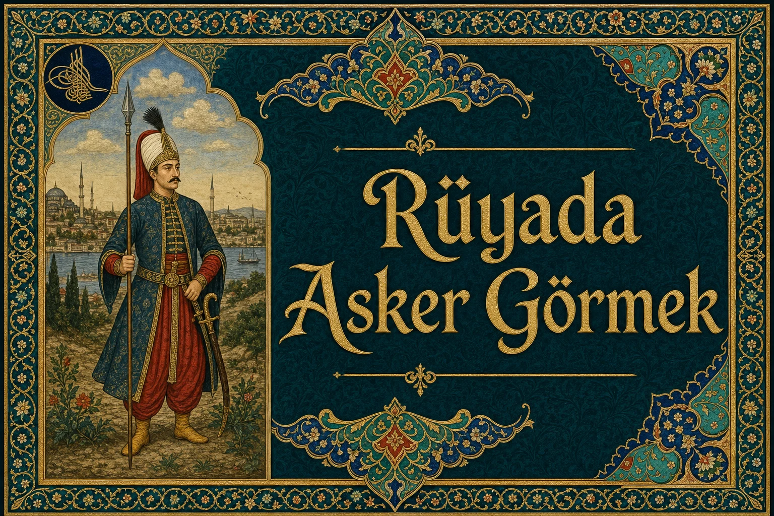 Rüyada Asker Görmek — Osmanlı yıldızname estetiğinde tezhipli minyatür kapak