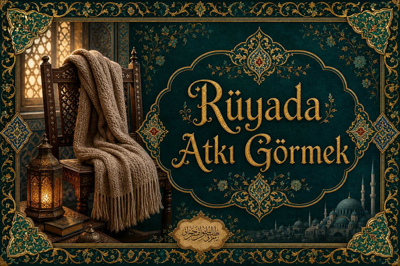 Rüyada Atkı Görmek — Osmanlı yıldızname estetiğinde tezhipli minyatür kapak