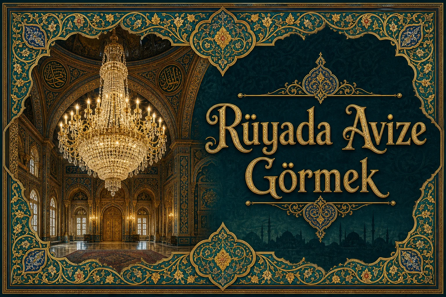 Rüyada Avize Görmek — Osmanlı yıldızname estetiğinde tezhipli minyatür kapak