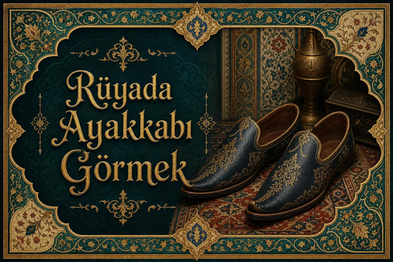 Rüyada Ayakkabı Görmek — Osmanlı yıldızname estetiğinde tezhipli minyatür kapak