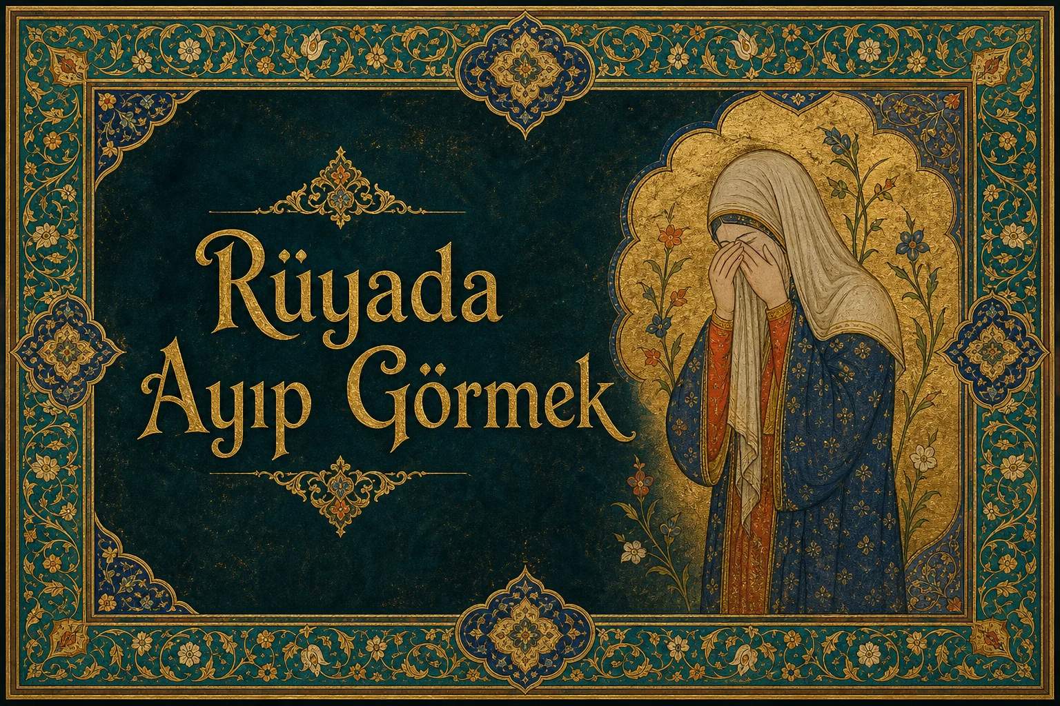 Rüyada Ayıp Görmek — Osmanlı yıldızname estetiğinde tezhipli minyatür kapak