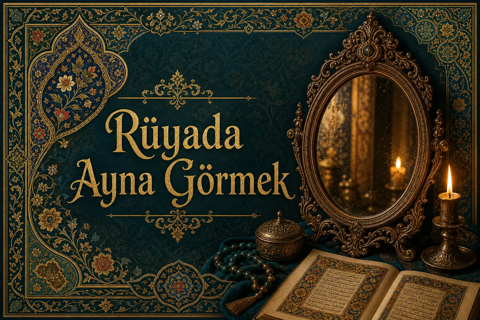 Rüyada Ayna Görmek — Osmanlı yıldızname estetiğinde tezhipli minyatür kapak