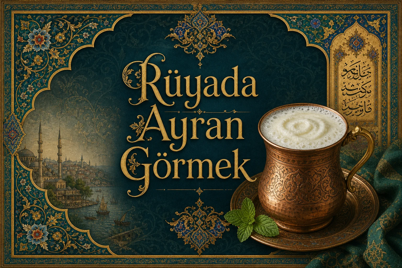 Rüyada Ayran Görmek — Osmanlı yıldızname estetiğinde tezhipli minyatür kapak