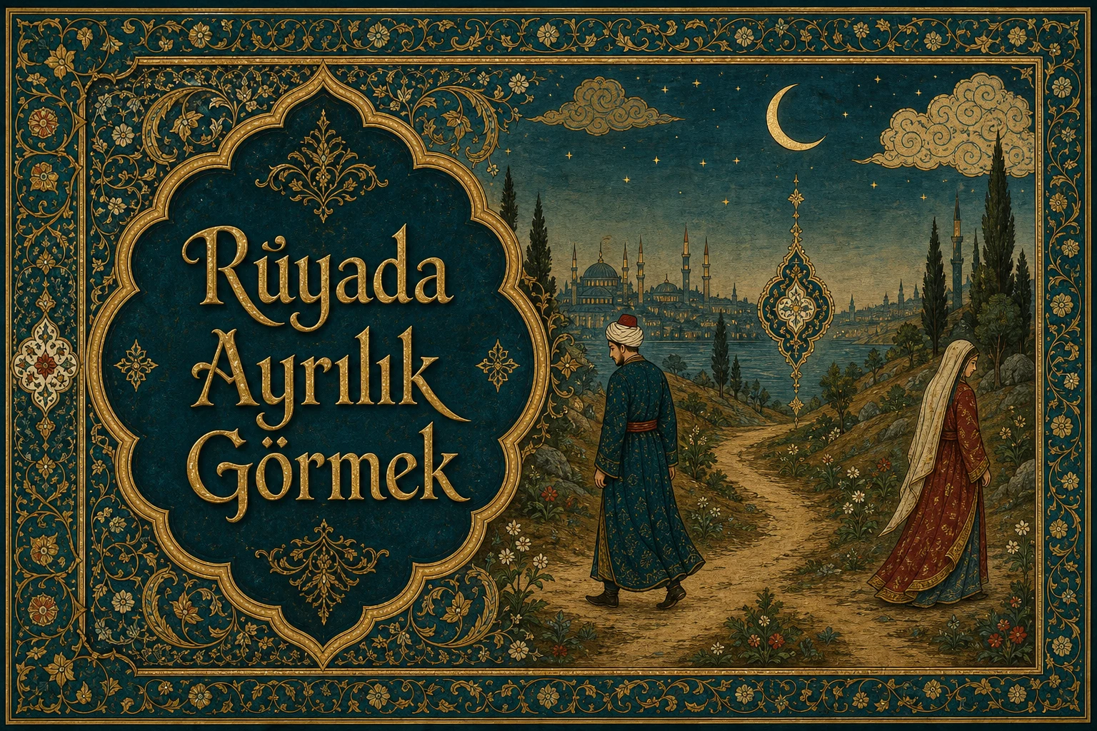 Rüyada Ayrılık Görmek — Osmanlı yıldızname estetiğinde tezhipli minyatür kapak