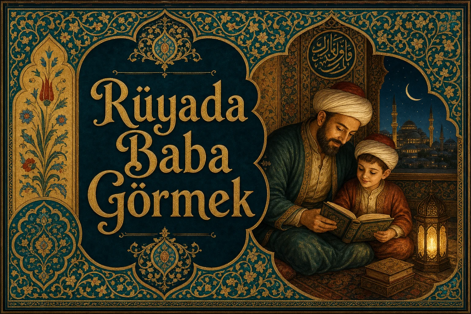 Rüyada Baba Görmek — Osmanlı yıldızname estetiğinde tezhipli minyatür kapak