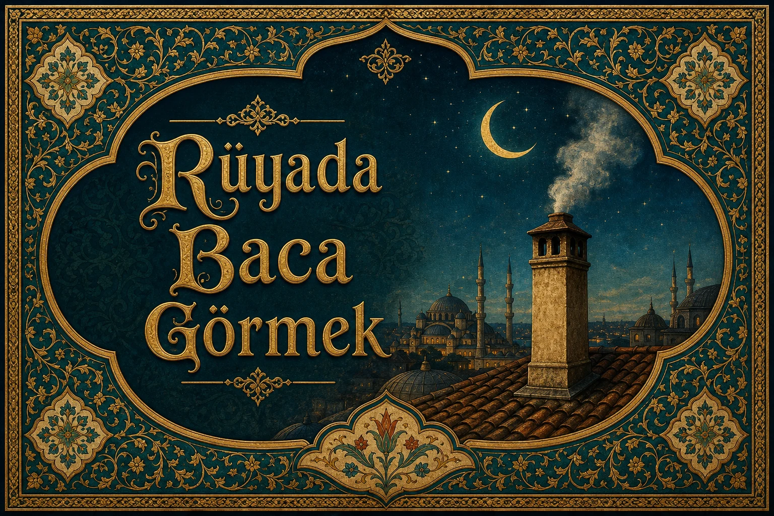 Rüyada Baca Görmek — Osmanlı yıldızname estetiğinde tezhipli minyatür kapak
