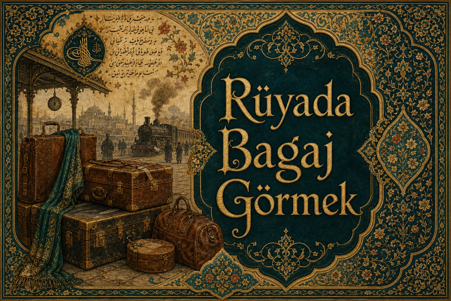 Rüyada Bagaj Görmek — Osmanlı yıldızname estetiğinde tezhipli minyatür kapak
