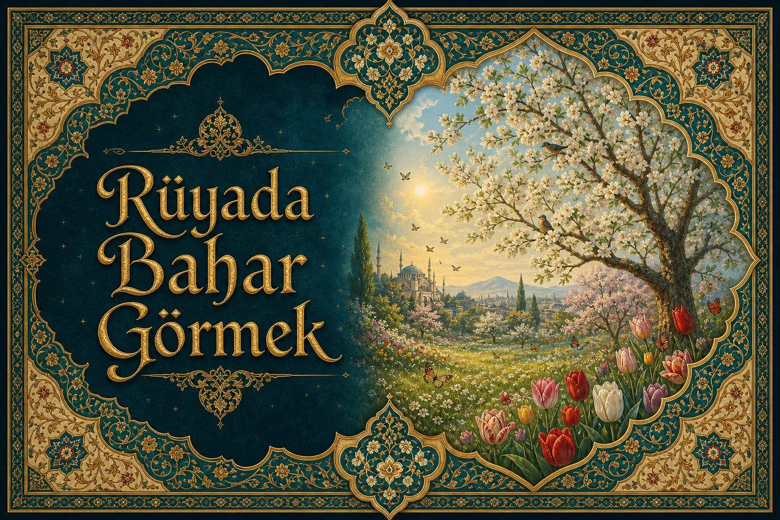 Rüyada Bahar Görmek — Osmanlı yıldızname estetiğinde tezhipli minyatür kapak