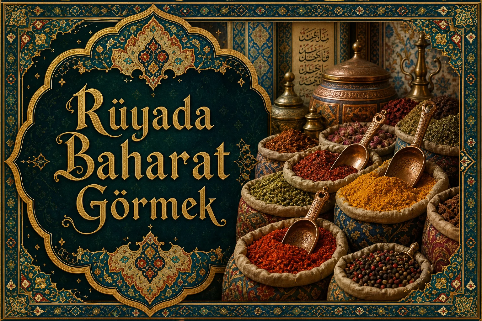Rüyada Baharat Görmek — Osmanlı yıldızname estetiğinde tezhipli minyatür kapak