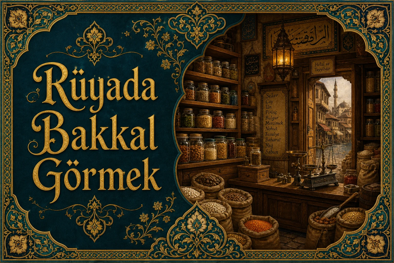 Rüyada Bakkal Görmek — Osmanlı yıldızname estetiğinde tezhipli minyatür kapak