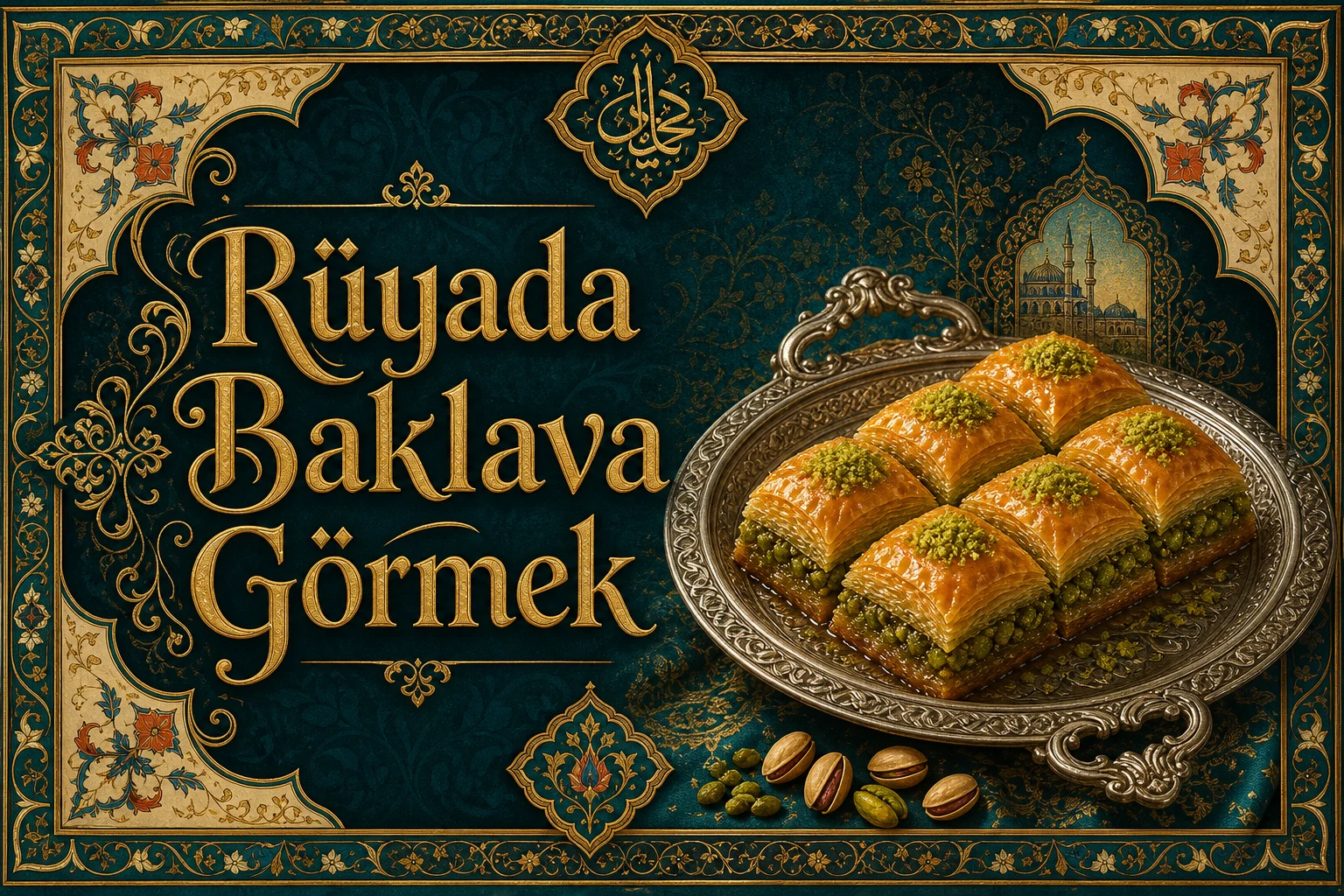 Rüyada Baklava Görmek — Osmanlı yıldızname estetiğinde tezhipli minyatür kapak