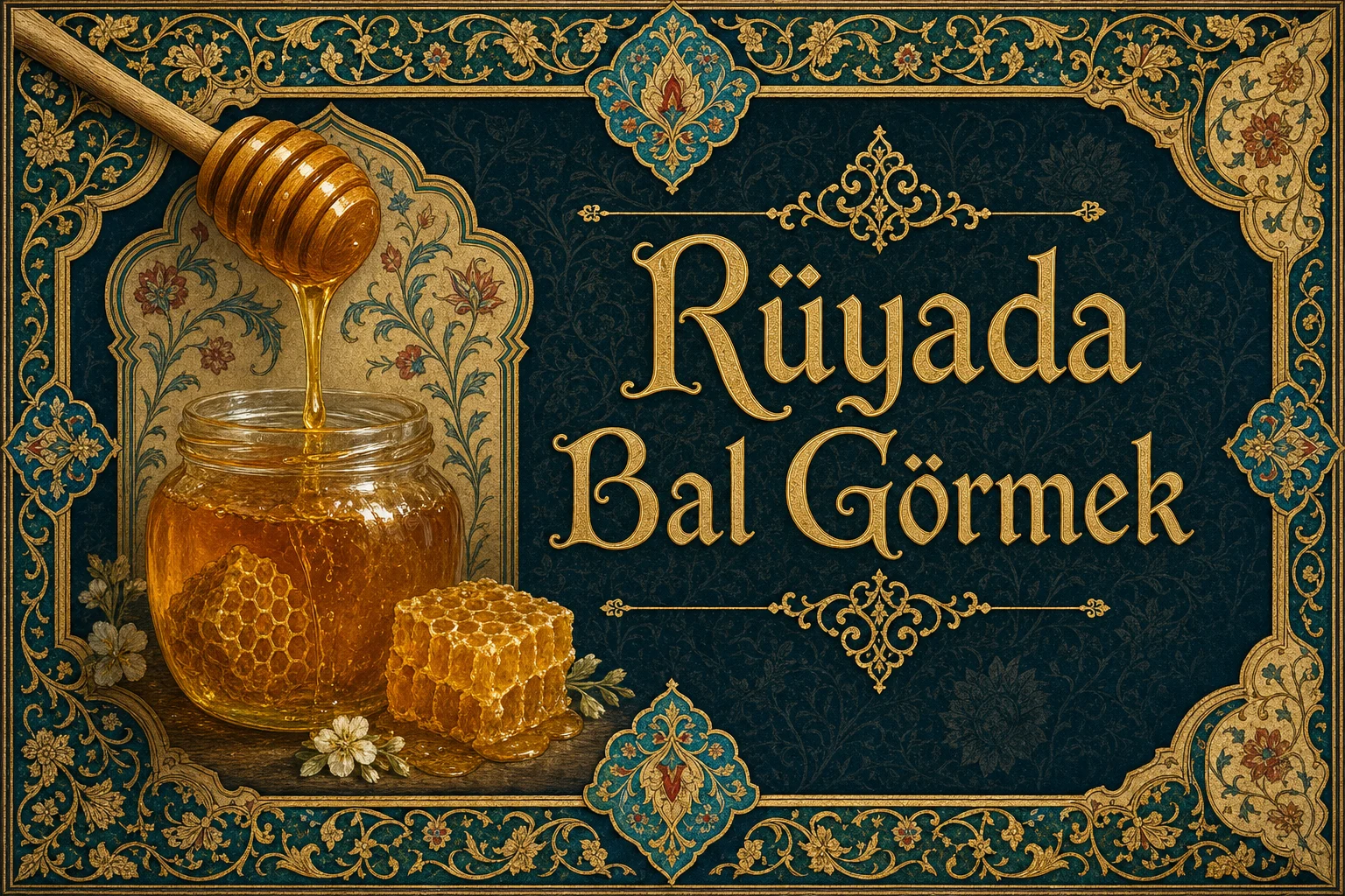 Rüyada Bal Görmek — Osmanlı yıldızname estetiğinde tezhipli minyatür kapak