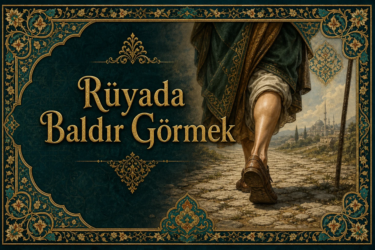 Rüyada Baldır Görmek — Osmanlı yıldızname estetiğinde tezhipli minyatür kapak