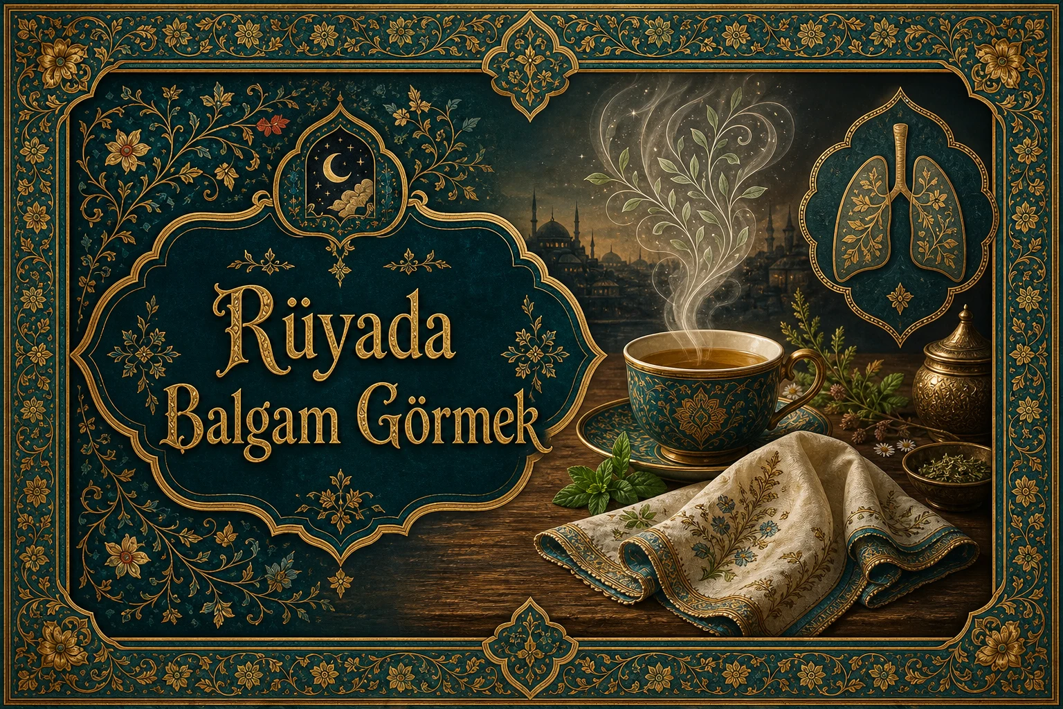 Rüyada Balgam Görmek — Osmanlı yıldızname estetiğinde tezhipli minyatür kapak